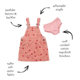 Heart Print Corduroy Dress