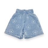 Floral Blue Jean Short