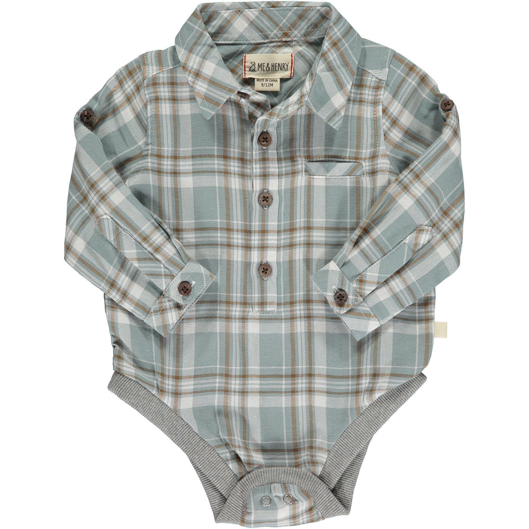 Blue Plaid Onesie – A January Love Boutique - Main Image