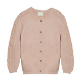 Blush Pink Girls Cardigan