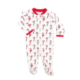 Candy Canes Footie Pajamas