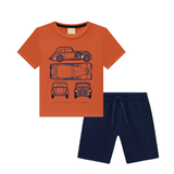 Classic Cars Shorts Set