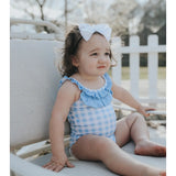 Blue Gingham Swimsuit