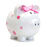 Pink Multi Dot Bank